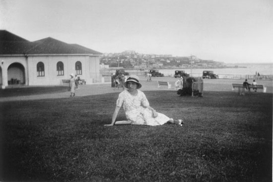 Olive on the lawn, Bondi_Jan 1934